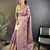 Purple floral, peacock zari woven tissue silk saree with blouse