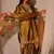 Gold embroidery japan satin fully stitched farshi salwar suit set