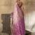 Pink kanjivaram, zari woven semi silk banarasi saree with blouse