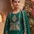 Green color embroideried rangoli crush semi stitched salwar suit
