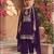 Purple  color embroideried rangoli crush semi stitched salwar suit