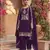 Purple  color embroideried rangoli crush semi stitched salwar suit