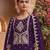 Purple  color embroideried rangoli crush semi stitched salwar suit