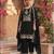 Black color embroideried rangoli crush semi stitched salwar suit