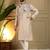 Mens designer viscose silk embroidered work kurta payjama wedding wear