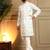 White royal silk embroidered work kurta payjama wedding & festive wear