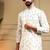 White royal silk embroidered work kurta payjama wedding & festive wear