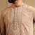 Beige silk blend embroidered work kurta payjama wedding & festive wear