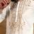 White silk blend embroidered work kurta payjama wedding & festive wear