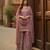 Mauve embroidered kurta sharara set