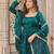 Teal green anarkali suit