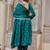 Teal green anarkali suit