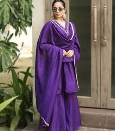 Purple kurta palazzo set