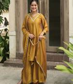 Mustard kurta palazzo set