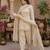 Beige designer farshi salwar suit.