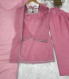 Soft pink farshi salwar kameez set 