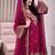 Rani pink silk embroidered salwar suit