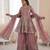 Pink silk blend sharara suit