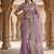 Lavender Color Patch Embroidered,Dori,Multi Thread And Zari With Sequins And Zircon Diamond Work Silk Saree
