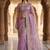 Lavender Color Patch Embroidered,Dori,Multi Thread And Zari With Sequins And Zircon Diamond Work Silk Saree