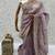 Lavender Color Patch Embroidered,Dori,Multi Thread And Zari With Sequins And Zircon Diamond Work Silk Saree
