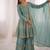 ice Blue silk blend sharara set