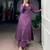 Purple A-LINE KURTI SET