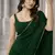 Georgette Saree with Designer Blouse & Golden Lace Border – Party Wear & Wedding Collection