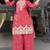 Red zari work kurta set