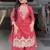 Red zari work kurta set