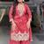 Red zari work kurta set