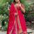 Red gota patti anarkali suit