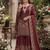 Maroon heavily embellished bridal sharara