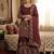 Maroon heavily embellished bridal sharara