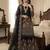 Black floral luxury sharara set