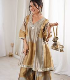 Golden kaftan-style co-ord set