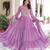 Lavender anarkali suit