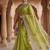 Light Parrot Green Color Patch Embroidered,Dori,Multi Thread And Zari With Sequins And Zircon Diamond Work Silk Saree