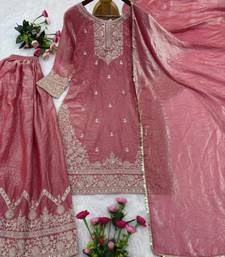 Pink sharara set