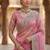 Light Pink Color Patch Embroidered,Dori,Multi Thread And Zari With Sequins And Zircon Diamond Work Silk Saree