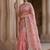 Light Pink Color Patch Embroidered,Dori,Multi Thread And Zari With Sequins And Zircon Diamond Work Silk Saree