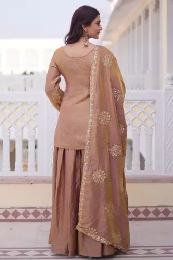 Light brown suit