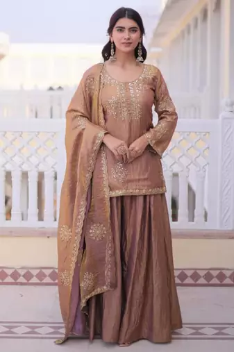 Light brown suit
