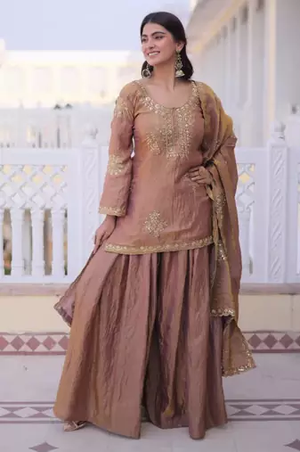 Light brown suit