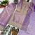 Lavender embroidered kurta palazzo set
