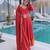 Red anarkali suit with dupatta