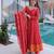 Red anarkali suit with dupatta
