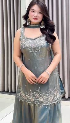Grey sharara set 2