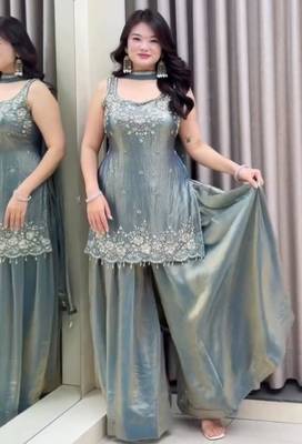 Grey sharara set 3