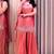 Peach sharara set